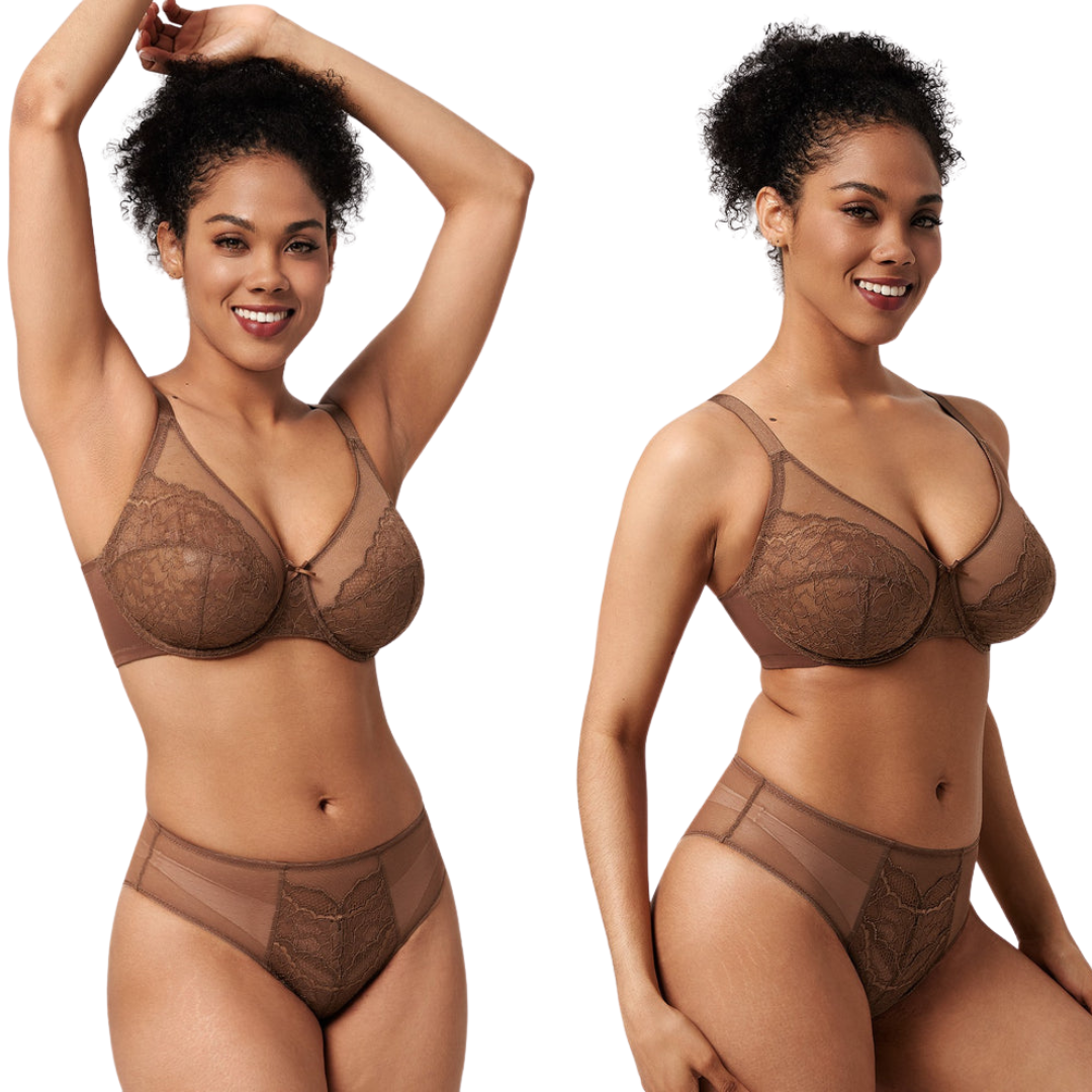 Melviria Laced Minimizer Bra - Full Support